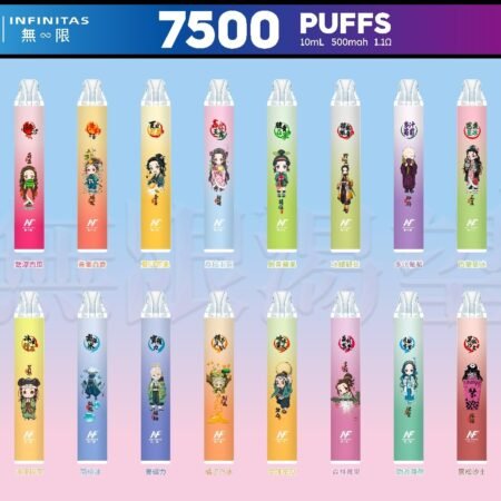INF 無限 7500口拋棄式電子煙｜鬼滅之刃聯名設計 大容量續航